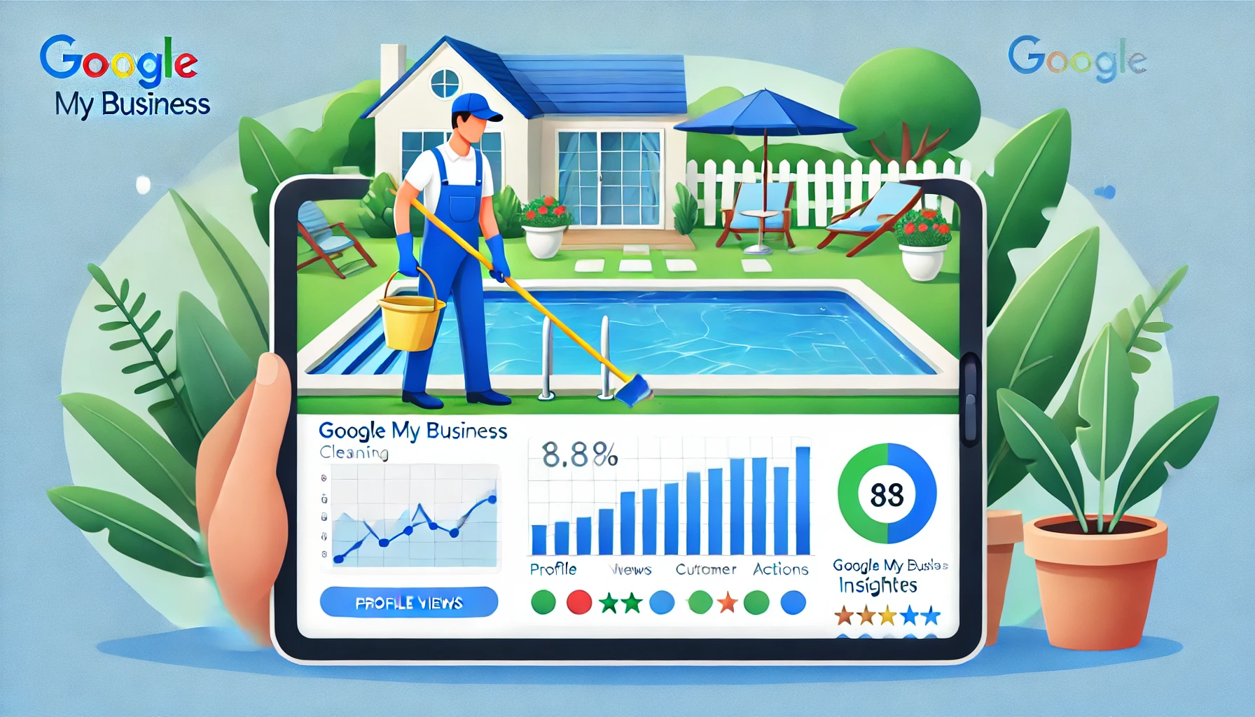 Google My Business Insights for Pool Cleaning Companies