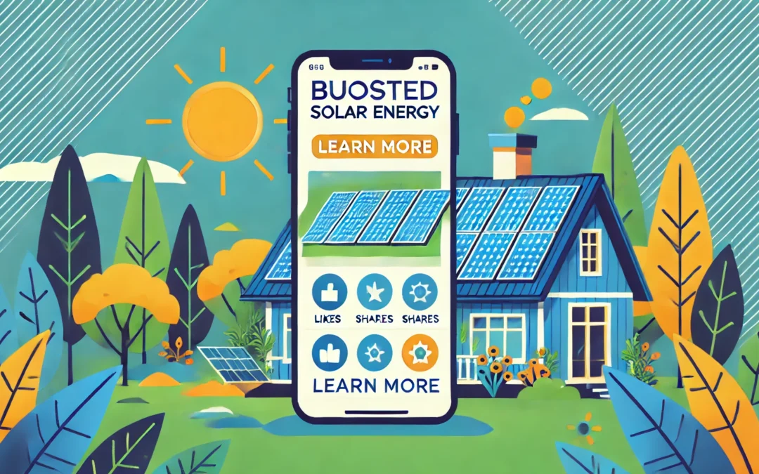 How Residential Solar Companies Can Use Social Media Post Boosting To Generate Homeowner Leads